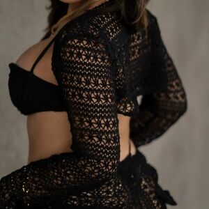 Crochet bralette and bolero